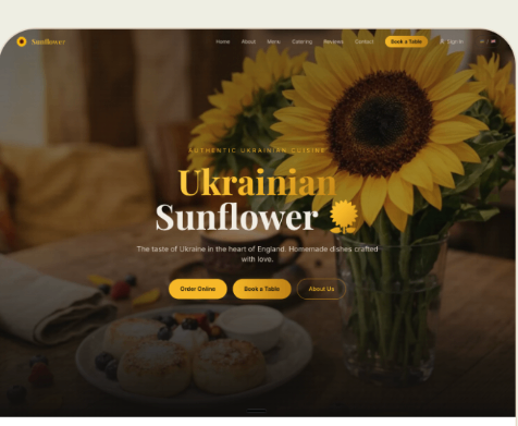 Ukrainian Sunflower — сайт-кейс